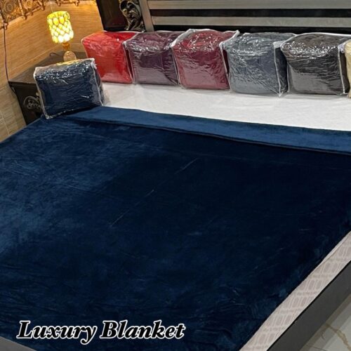 Luxury Ac Blankets (Elegant Bag Packaging) In Midnight Blue Color - Image 2