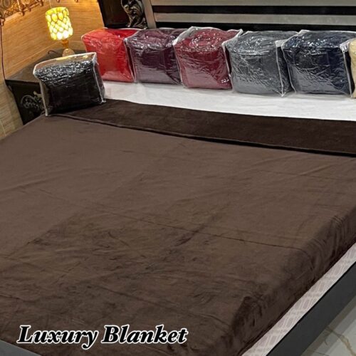 Luxury Ac Blankets (Elegant Bag Packaging) In Chocolate Brown Color - Image 2