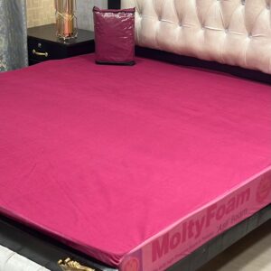 Mattress Covers Water Proof Matress Safegaurd In Berry Rose Color