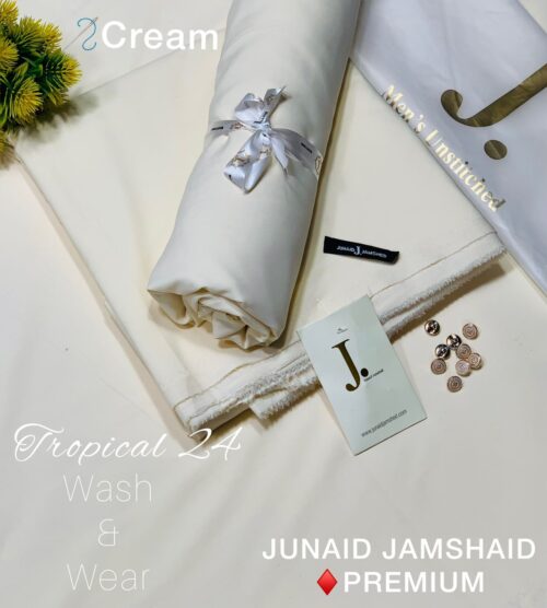 J. By Junaid Jamshed Luxury Tropical Wash & Wear Cream