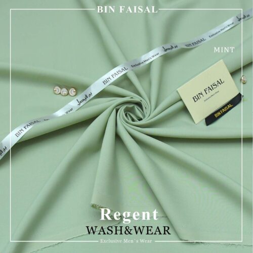 BIN FAISAL  100% Super Luxury Regent Wash & Wear (Mint)