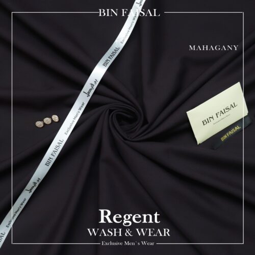 BIN FAISAL  100% Super Luxury Regent Wash & Wear (Mahagany)